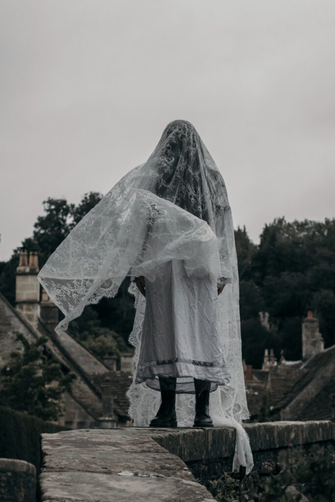 Horror photoshoot in Castle Combe