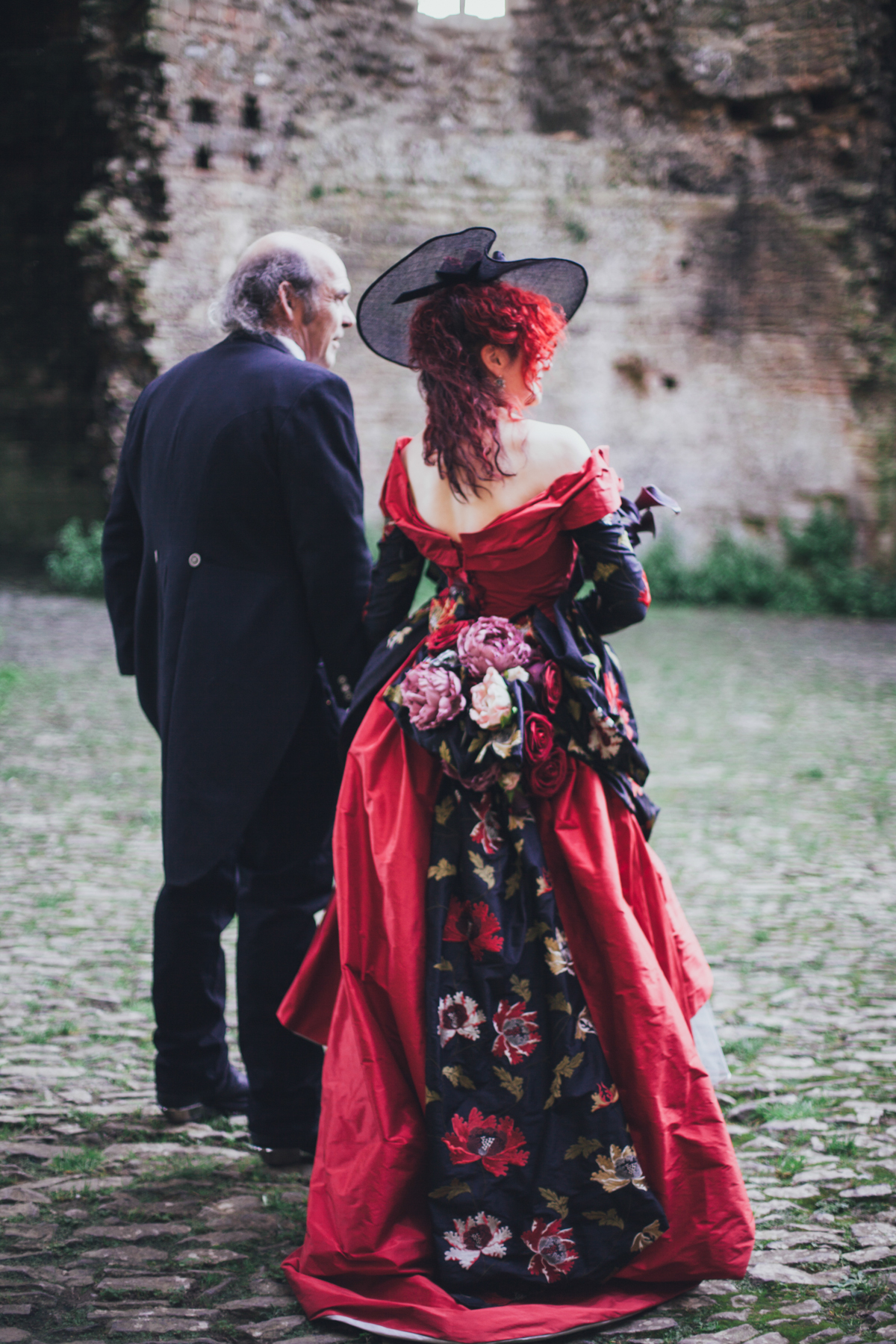 Dark, alternative, horror, and gothic wedding photography in Glastonbury, Somerset 7 Bristol